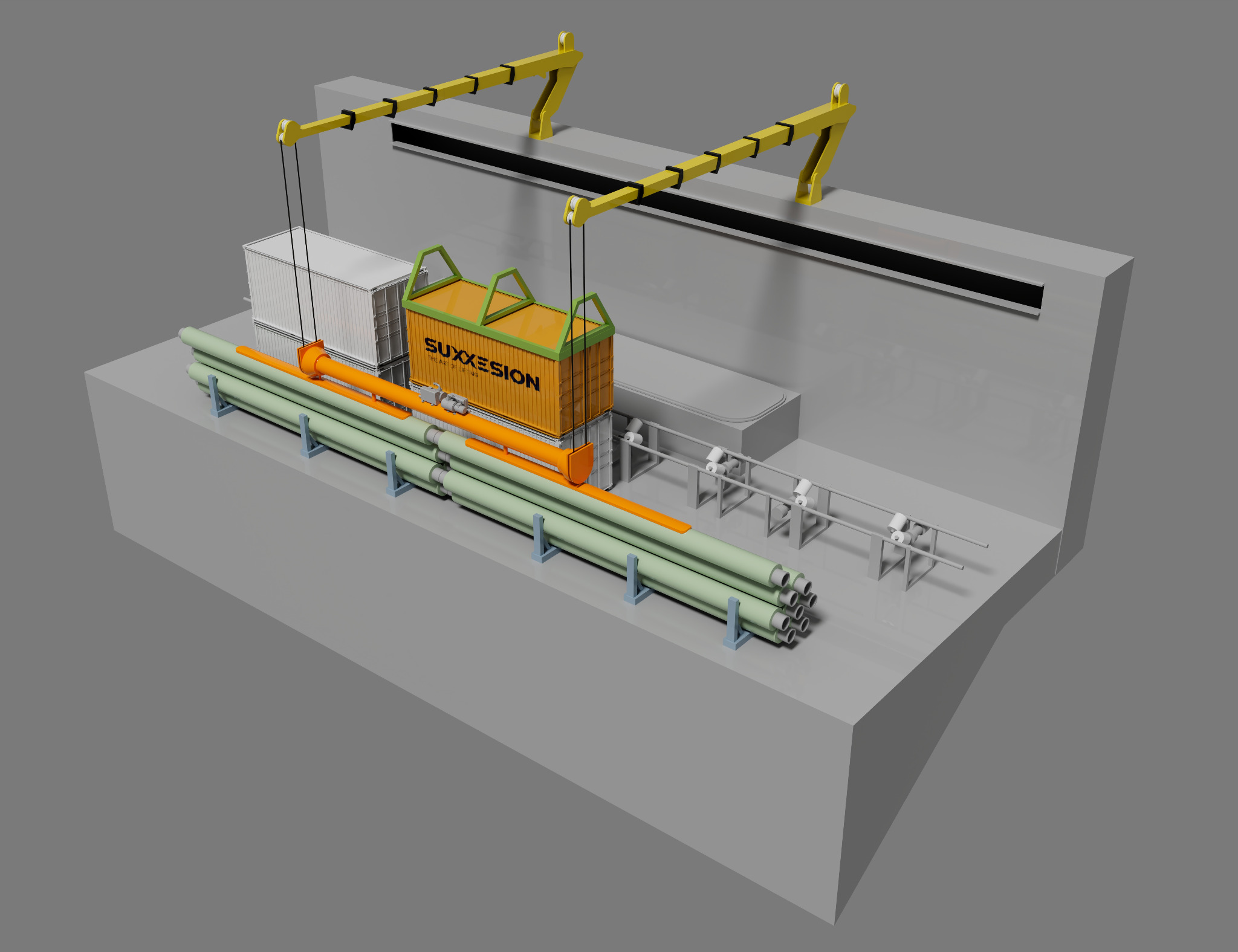 Knuckle handling assemblies, engineering view 2